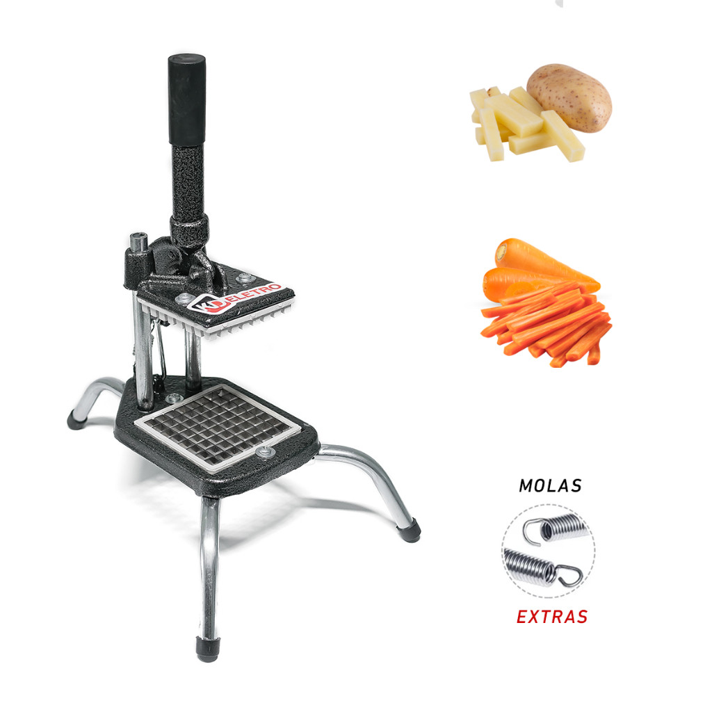 Picador Cortador Fatiador de Legumes Profissional Pequeno Batata Palito Legumes Frutas Bares