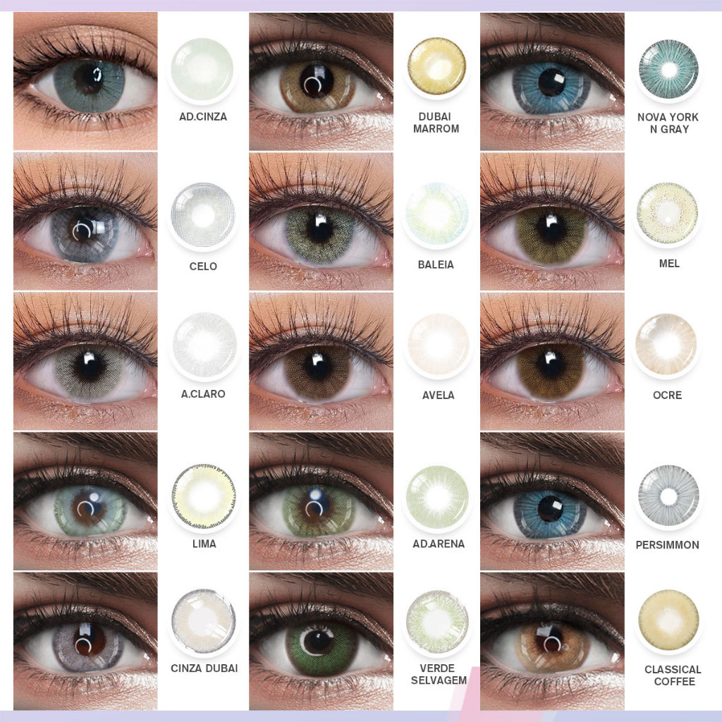 Gfriend Soft Colorful No Degree smokedlarge eye makeup Eye Cosmetic 1pair=2PCS