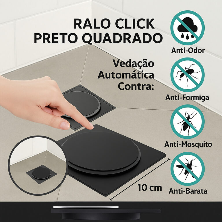 Ralo Click Inteligente 10×10 Para Banheiro A�