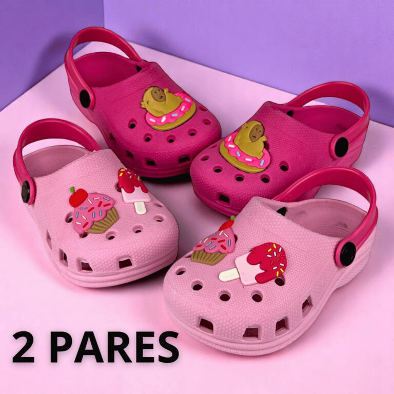 2 Pares Sandalia para meninas Babuche infantil men