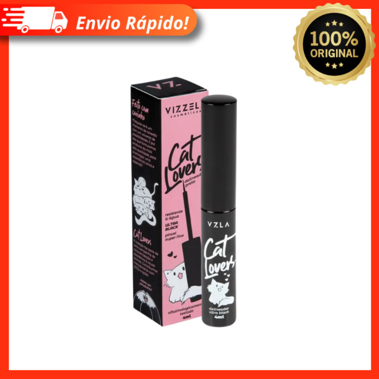 Delineador Líquido Preto Cat Lovers De Fácil Apl