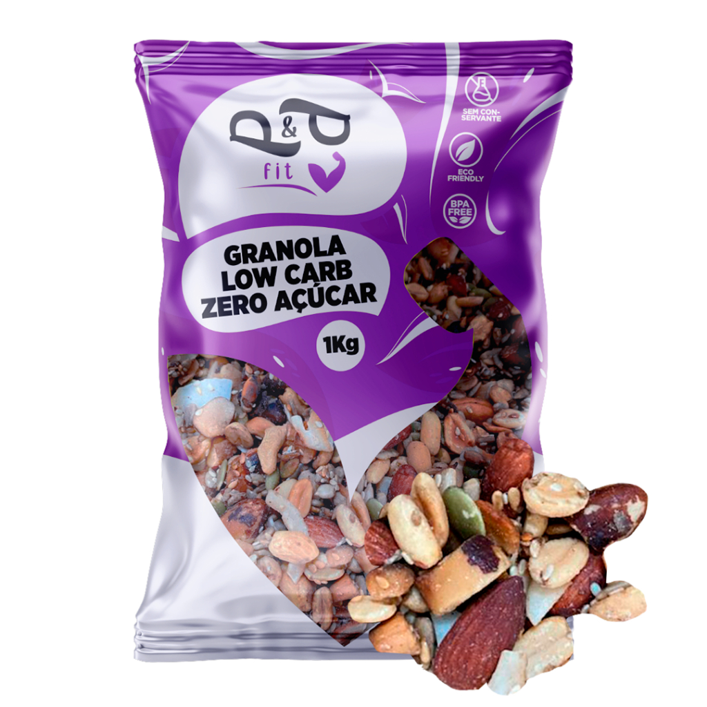 Granola Premium Low Carb Zero Açúcar Sem Glúten 1Kg – PEP