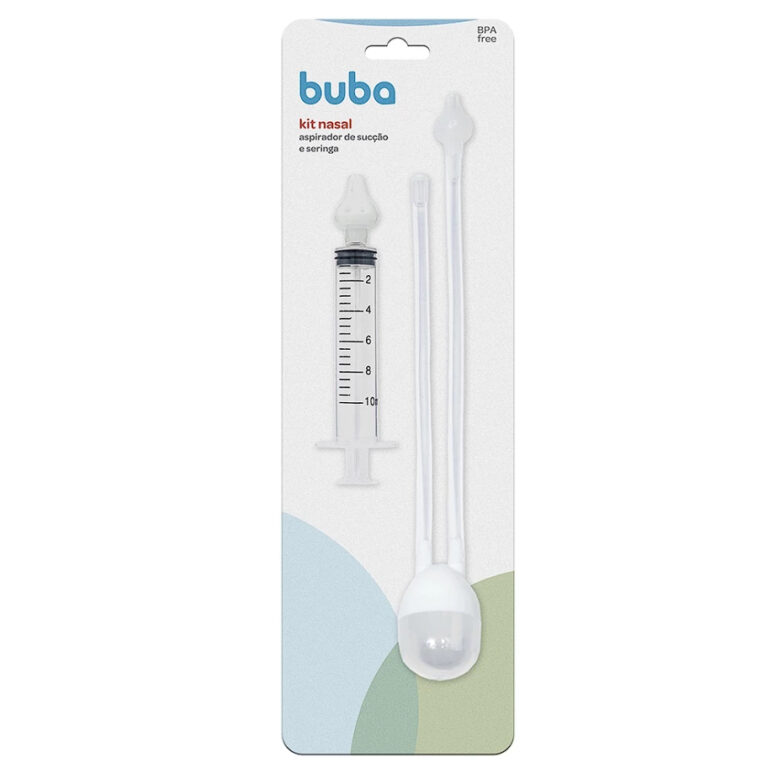 Aspirador Nasal de Sucção + Seringa com Ponta em