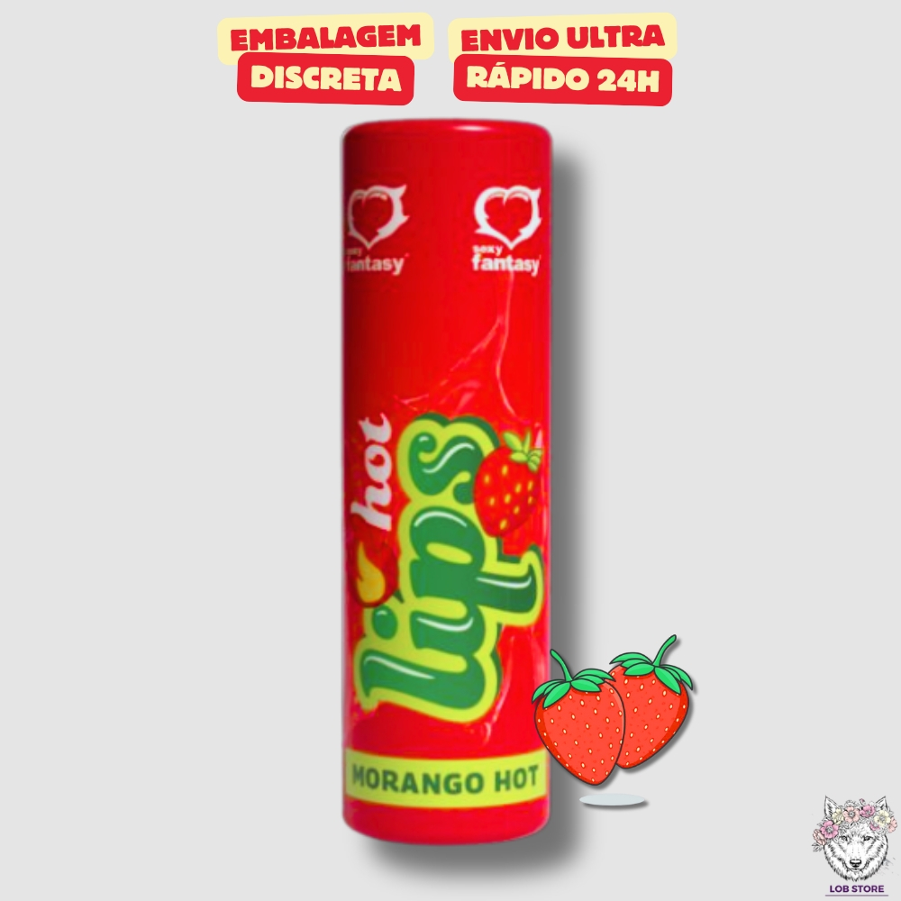 Gloss Hot Lips Morango 5ml Sexy Fantasy – Sexy Shop