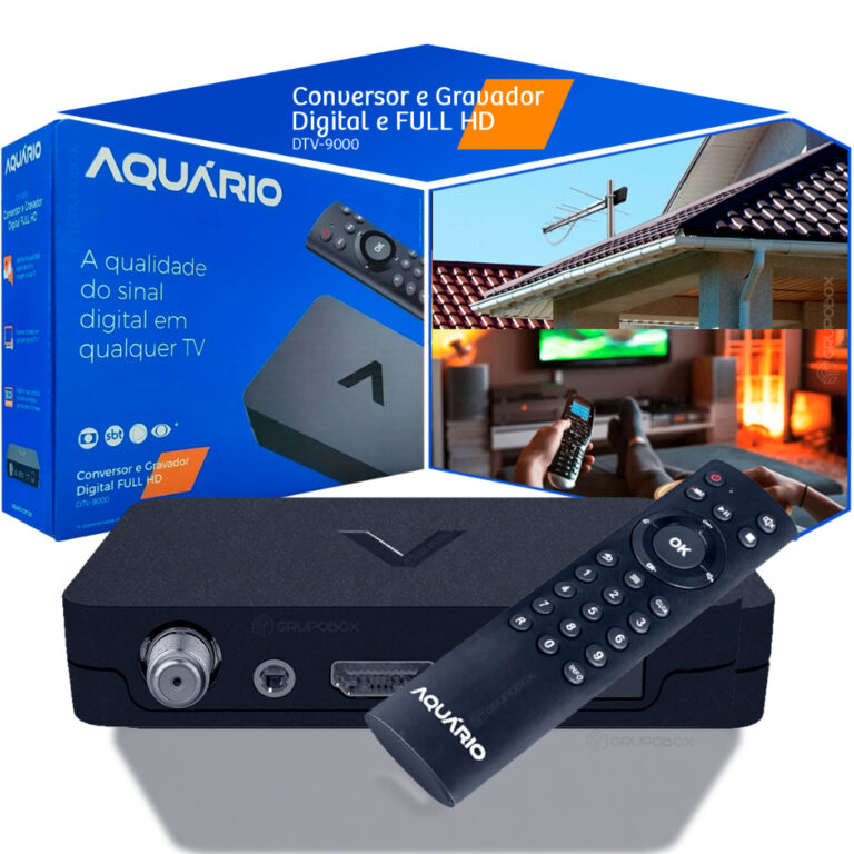 Conversor e Gravador Digital Aquário DTV-9000 HDM