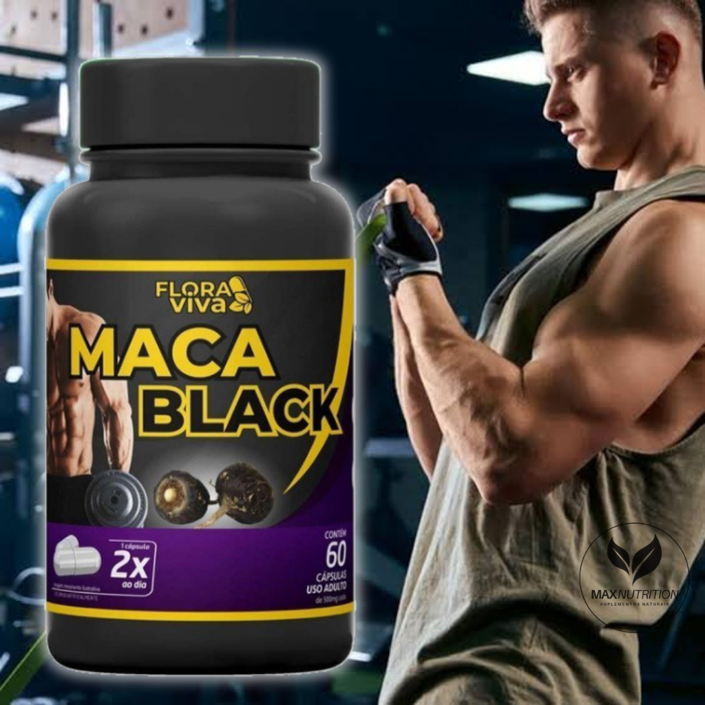 Maca Black 500Mg | ORIGINAL | Ganhe Força, Massa e Resistência.