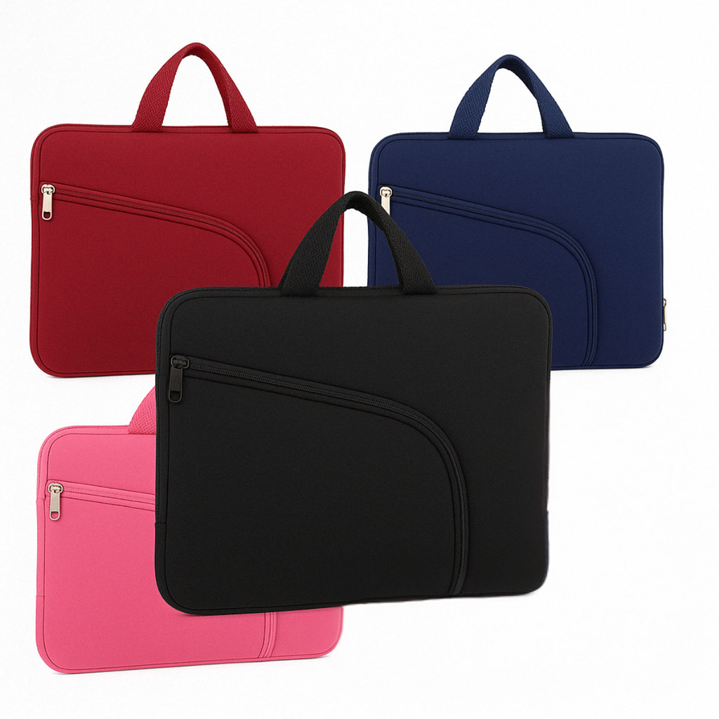 Capa De Notebook 15.6 Polegadas Neopreme Macia Resistente a Água Alça Dupla Interior Aveludado