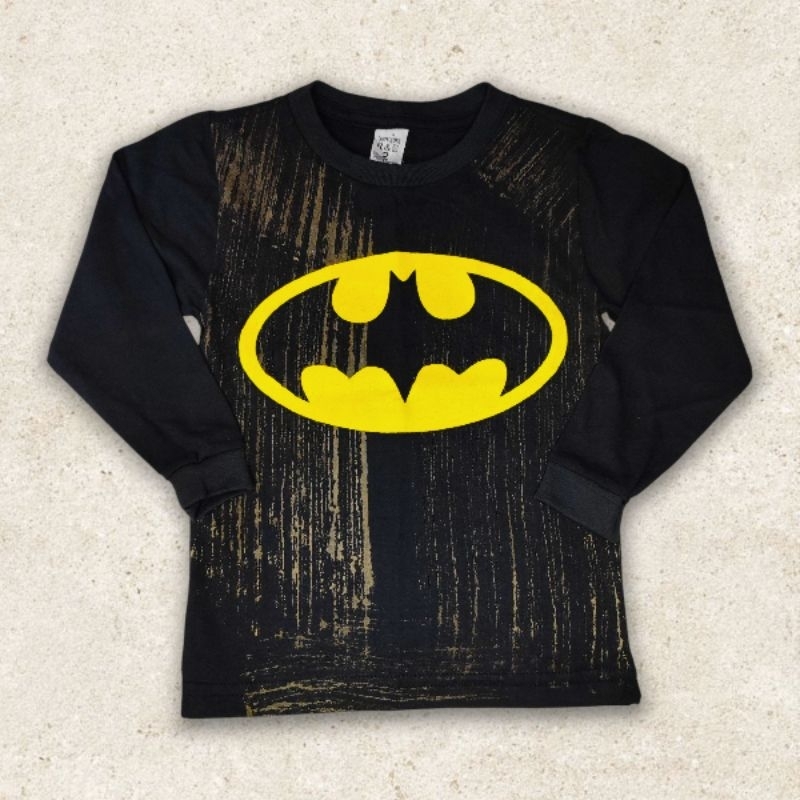 Camisa Infantil Masculina Manga Longa Meia Estação Personagens