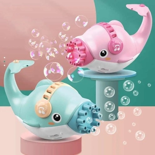 Lança Bolhas de Sabão Brinquedo Golfinho Máquin