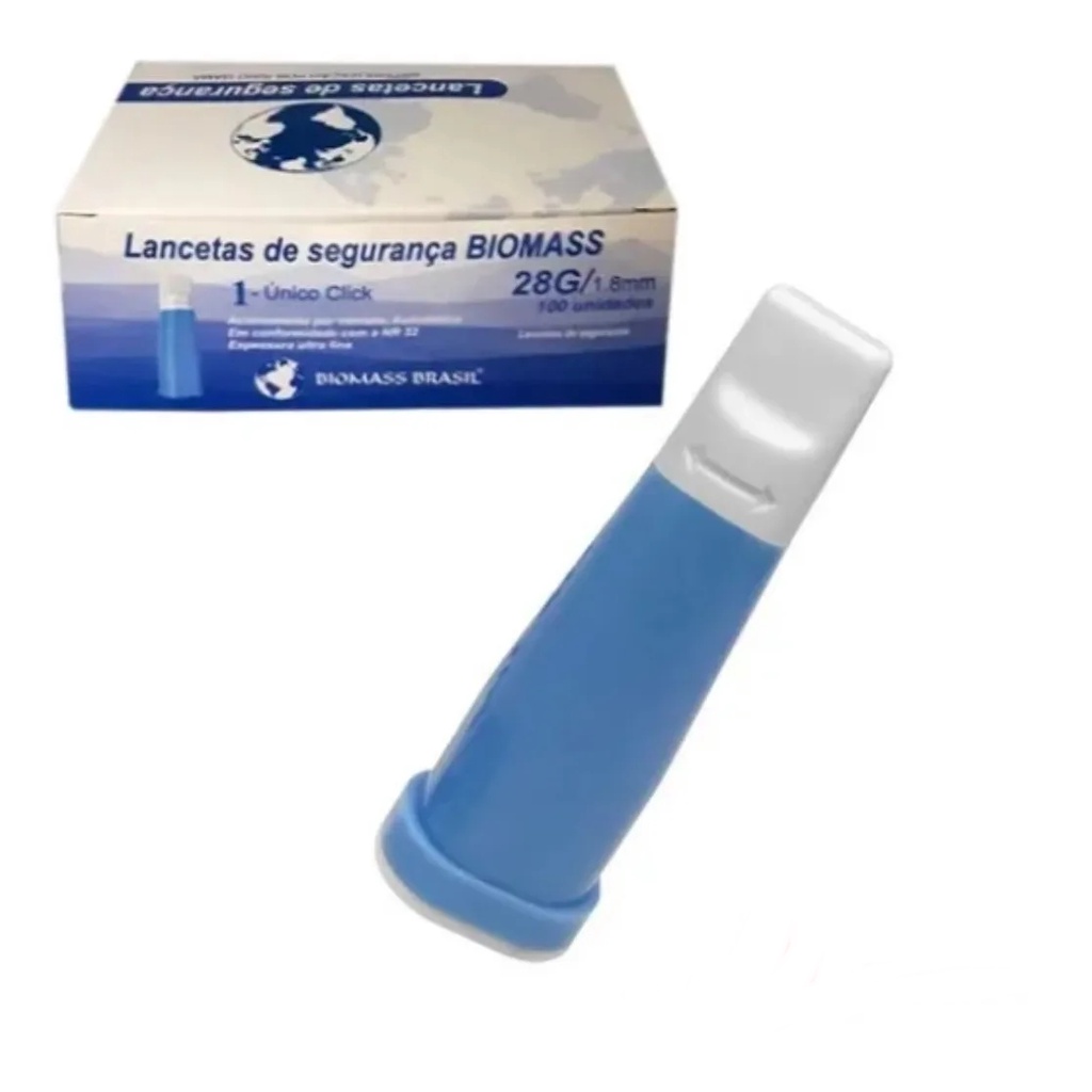 Lanceta de Segurança Automática BioMass Cx C/500 28g