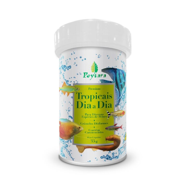 Ração Tropicais Peixes Dia a Dia Poytara 35gr e 