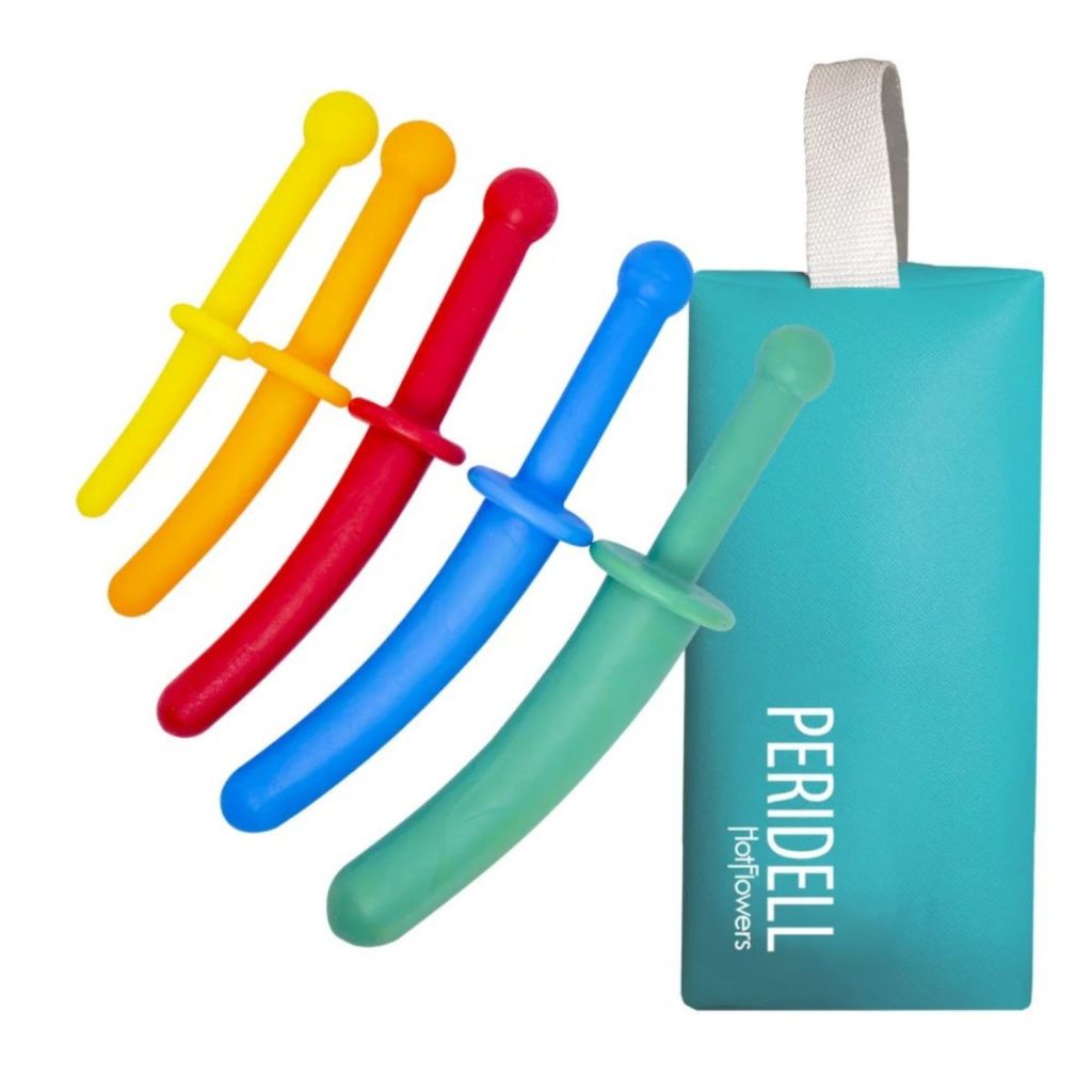 Kit com 5 Dilatadores Vaginais e Anais Peridell HotFlowers Ginecologia Obstetrícia