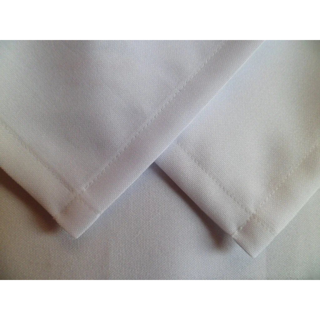 Kit 30 Peças Guardanapo Tecido Oxford Liso Branco