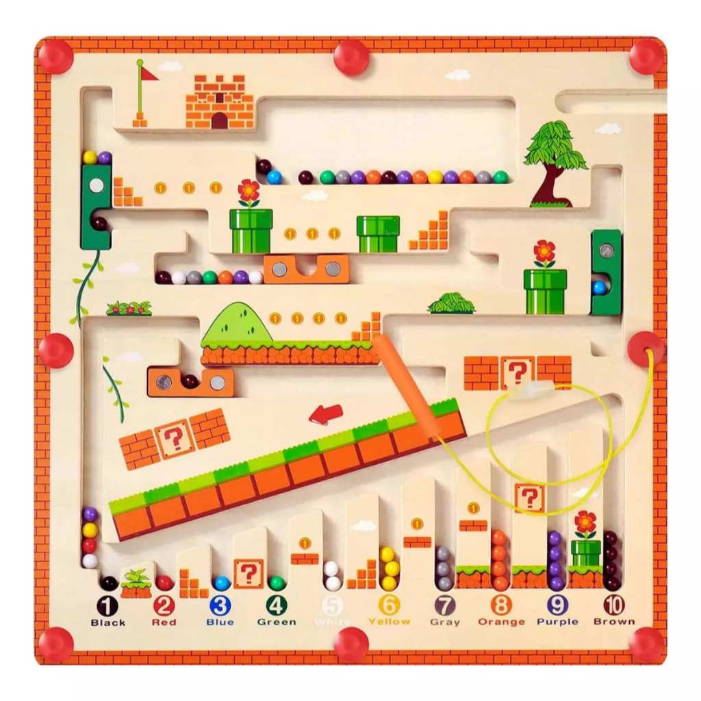 Brinquedo Labirinto Magnético Infantil Brinquedo Educativo Pedagógico Desenvolvimento Infantil (Com