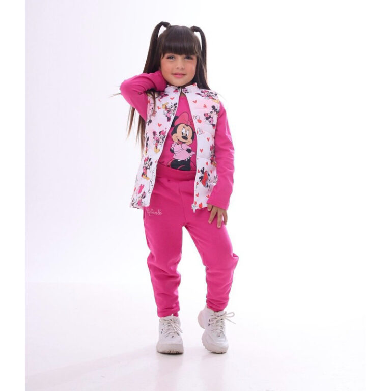 Conjunto infantil  3 peças com colete