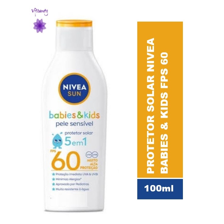 Protetor Solar Nivea Sun Babies E Kids Fps 60 Pele