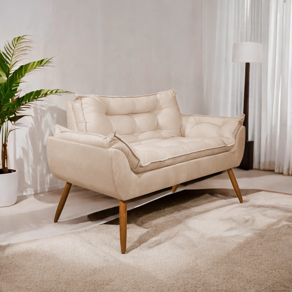 Poltrona Luxo Namoradeira Opala Sala Quarto – Balaqui Decor