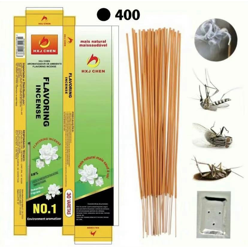 Kit 90 Palitos de Incenso Repelente de Mosquito Natural para Casa