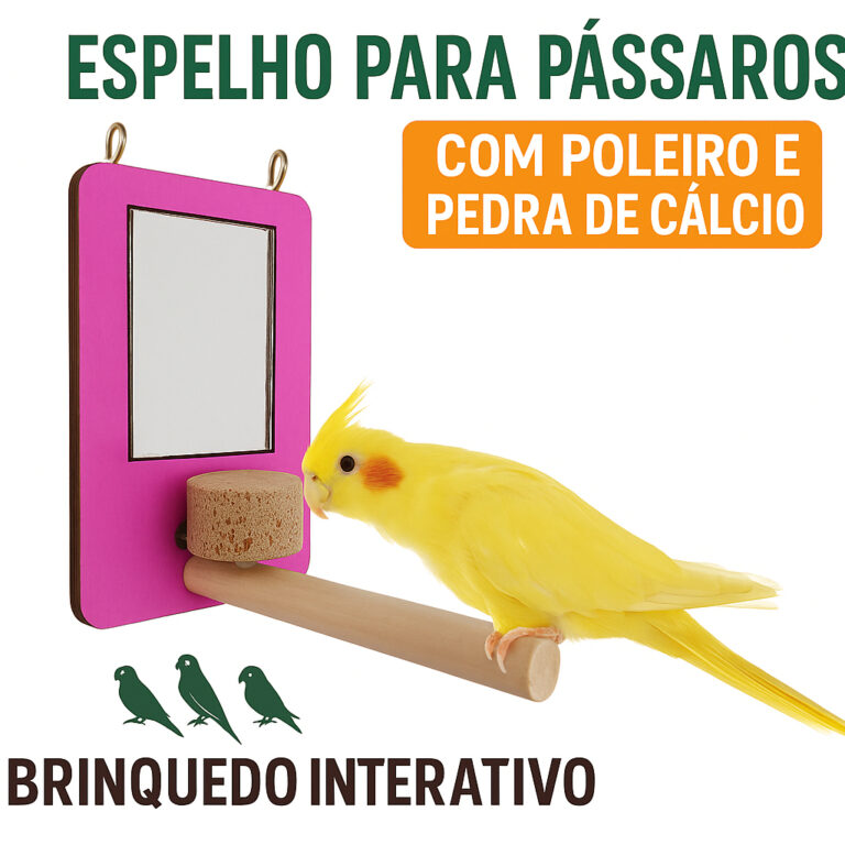 Espelho para Calopsitas Periquitos Agapornis Acess