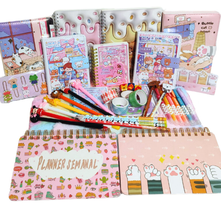 Kit Papelaria Criativa Presente de Luxo Fofa Com D