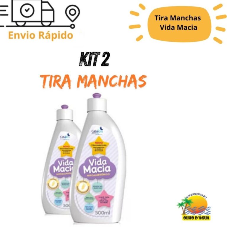 Kit 2 Tira Manchas Vida Macia Hipoalergenico Liqui