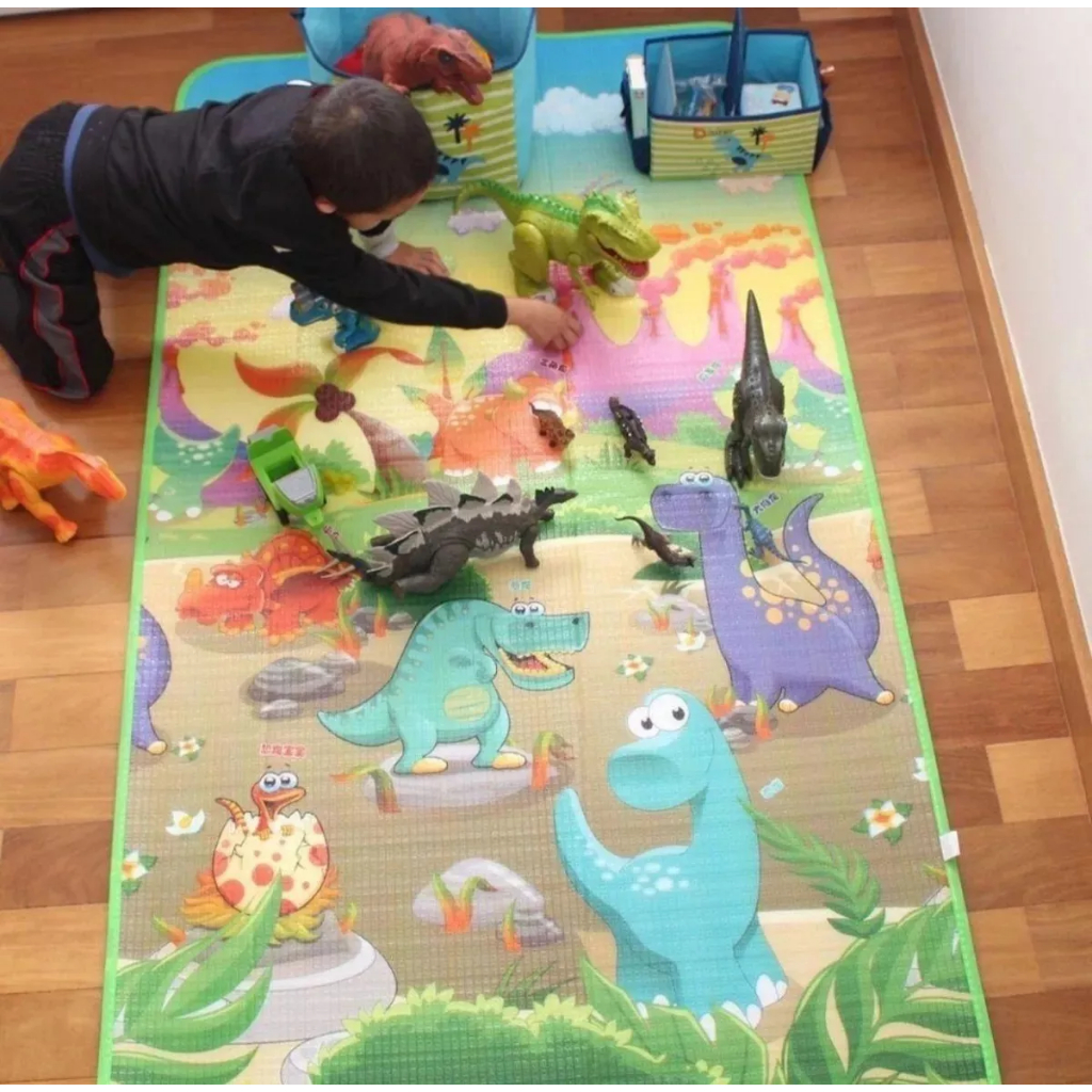 Tapete Atividades Térmico Eva Infantil Descanso Bebê Troca Fraldes 1,80×1,20mt