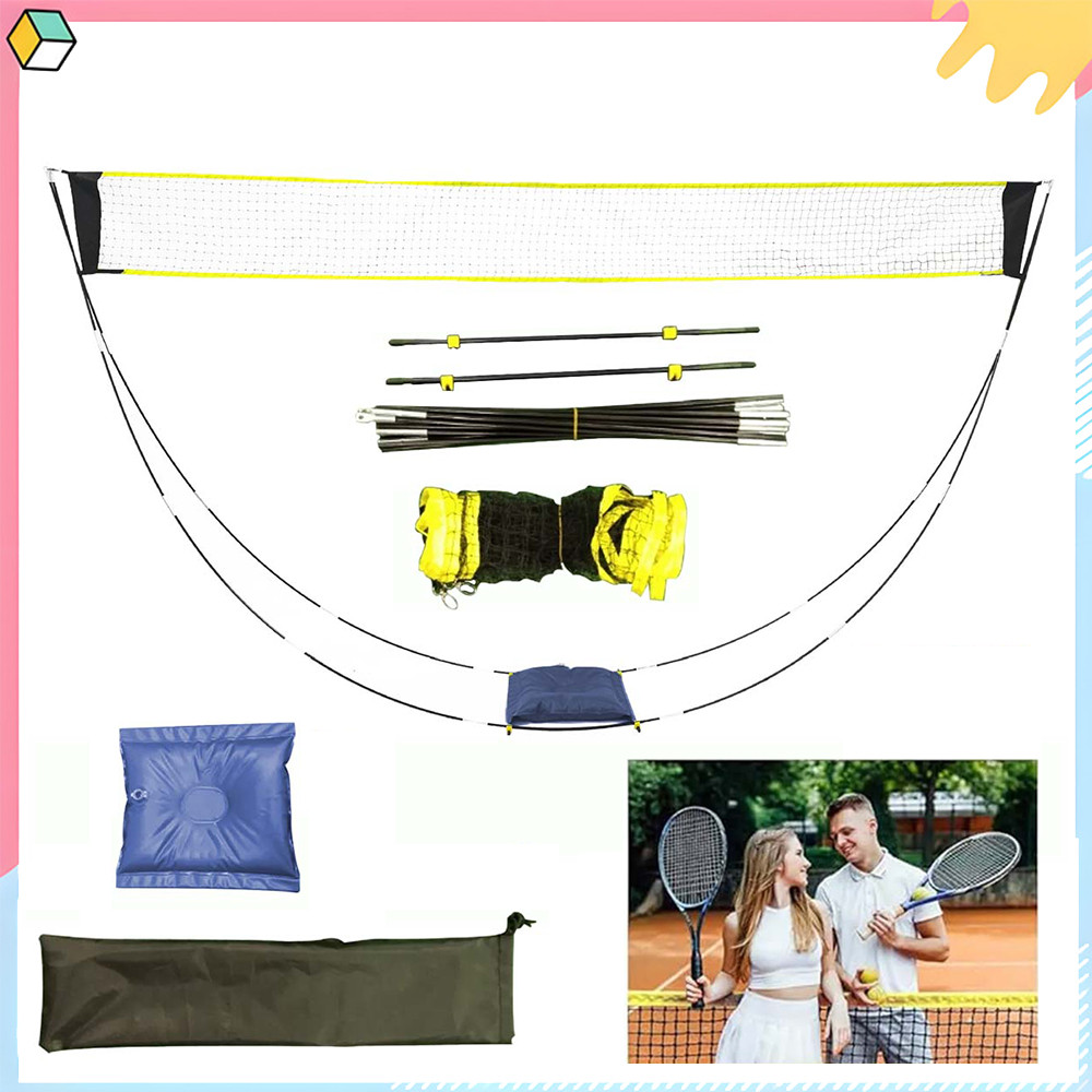 portátil Adequado para vôlei, bola de couro e tênis portátil rede de Badminton ao ar livre, 160x290c