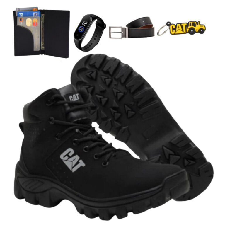 Bota Botina Coturno Masculino  Impermeável Em Cou