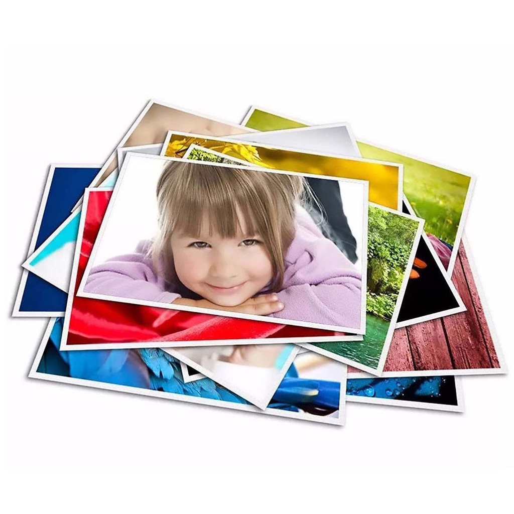 Papel Fotográfico A4 180g Glossy Branco Brilhante com 300 folhas
