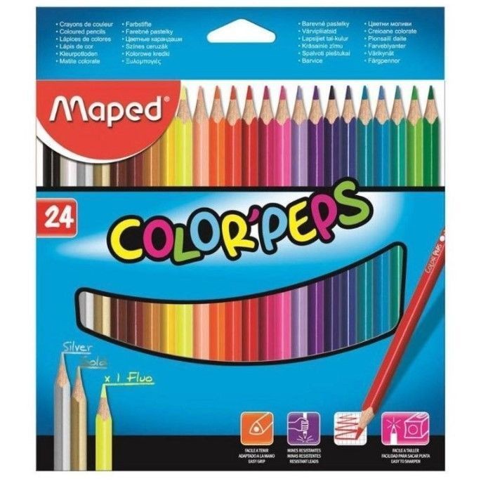 Lápis de Cor Color 24 Peps-Maped