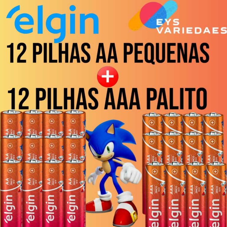 elgin Pilha AAA ou AA 12 AAA Palito +12AA Pequena 