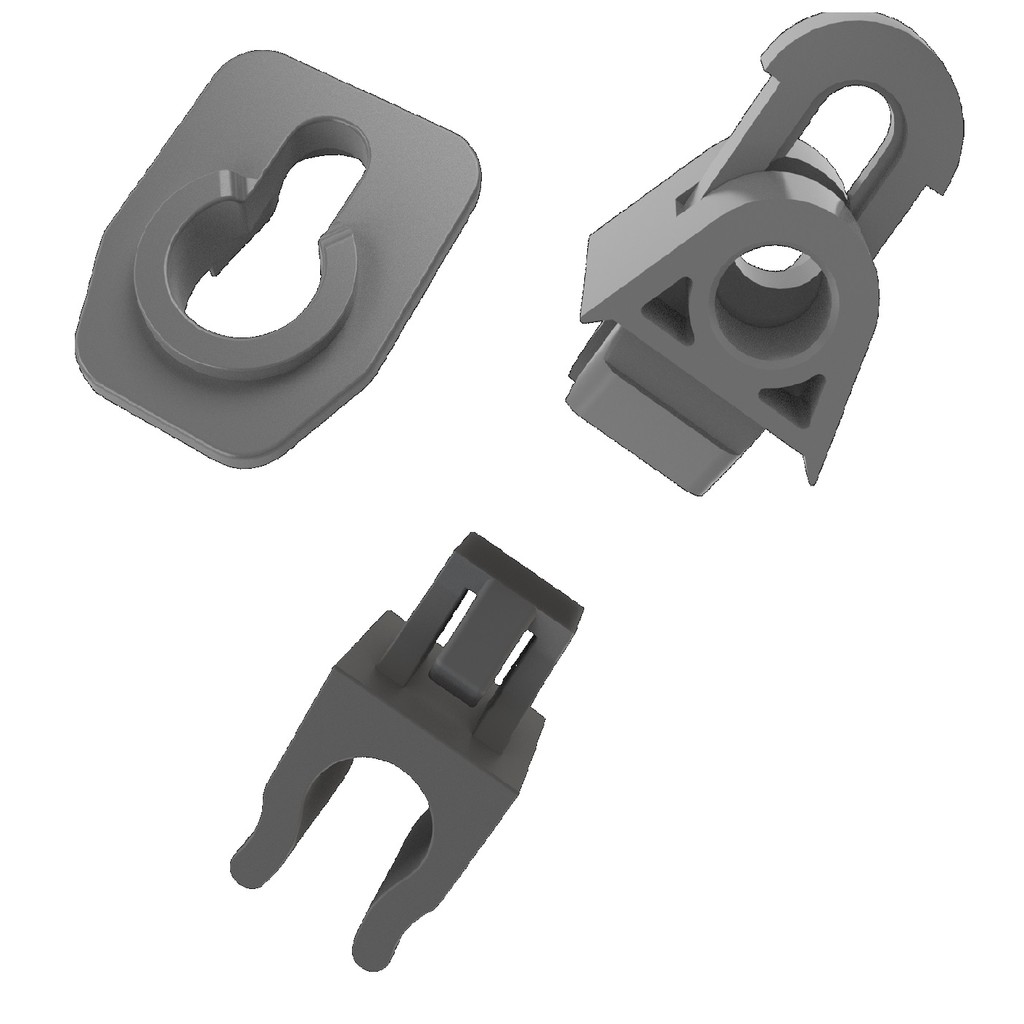 KIT 3 GRAMPOS HASTE VARETA CAPO FIAT DOBLO 2001 A 2020
