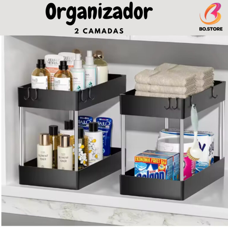 Organizador Suporte Prateleira em Plástico Multiu