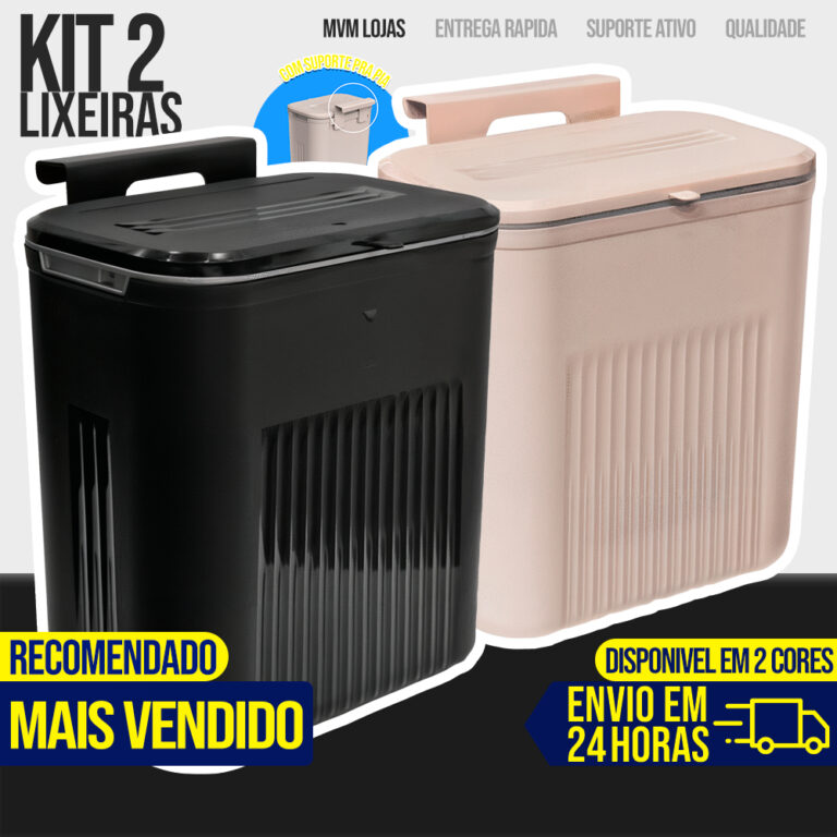 Lixeira Cesto de Lixo 09 Litros Automática Suspen
