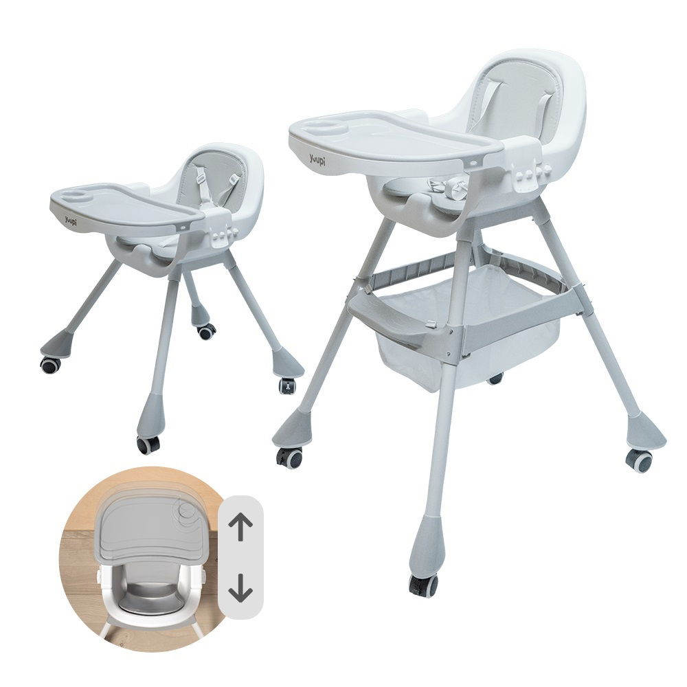 Cadeira de Alimentação para Bebês Cinza Yuupi