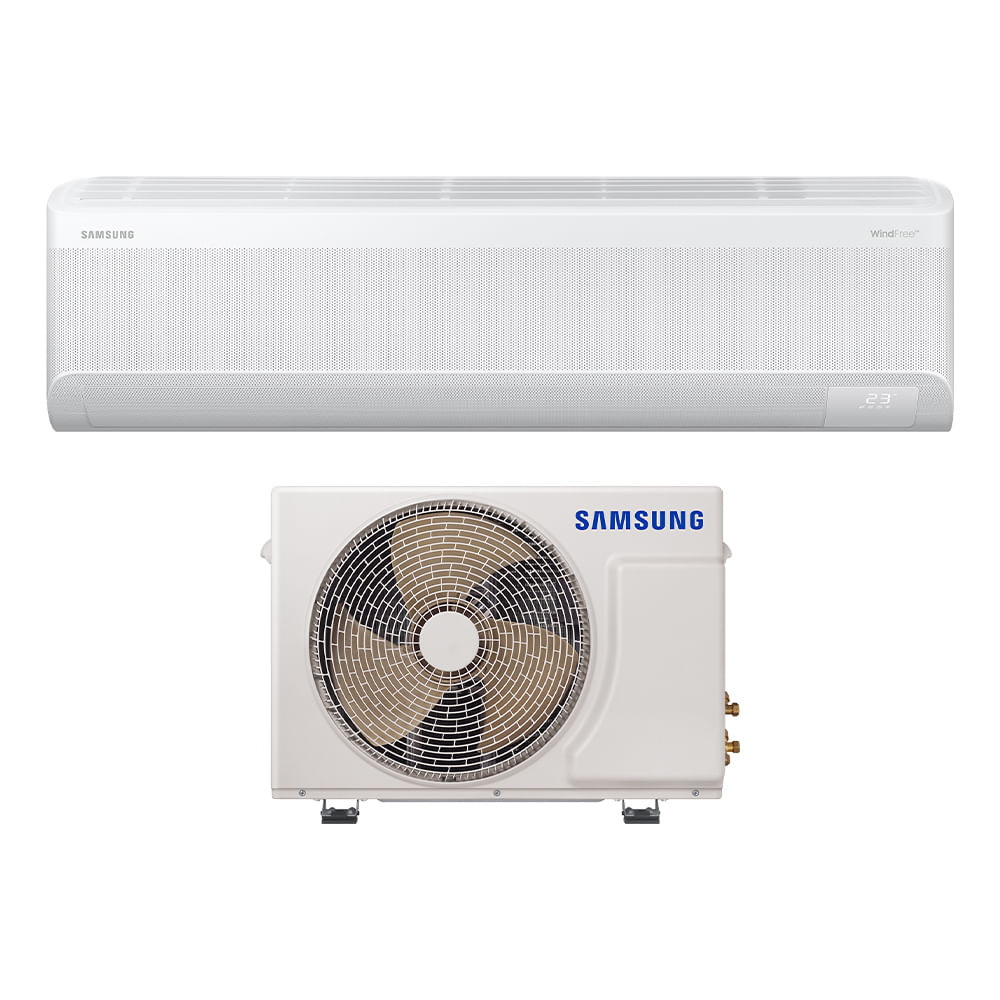 Ar-condicionado Split Samsung Inverter WindFree Connect AI 18.000 BTUs Quente e Frio Sem Vento AR18D