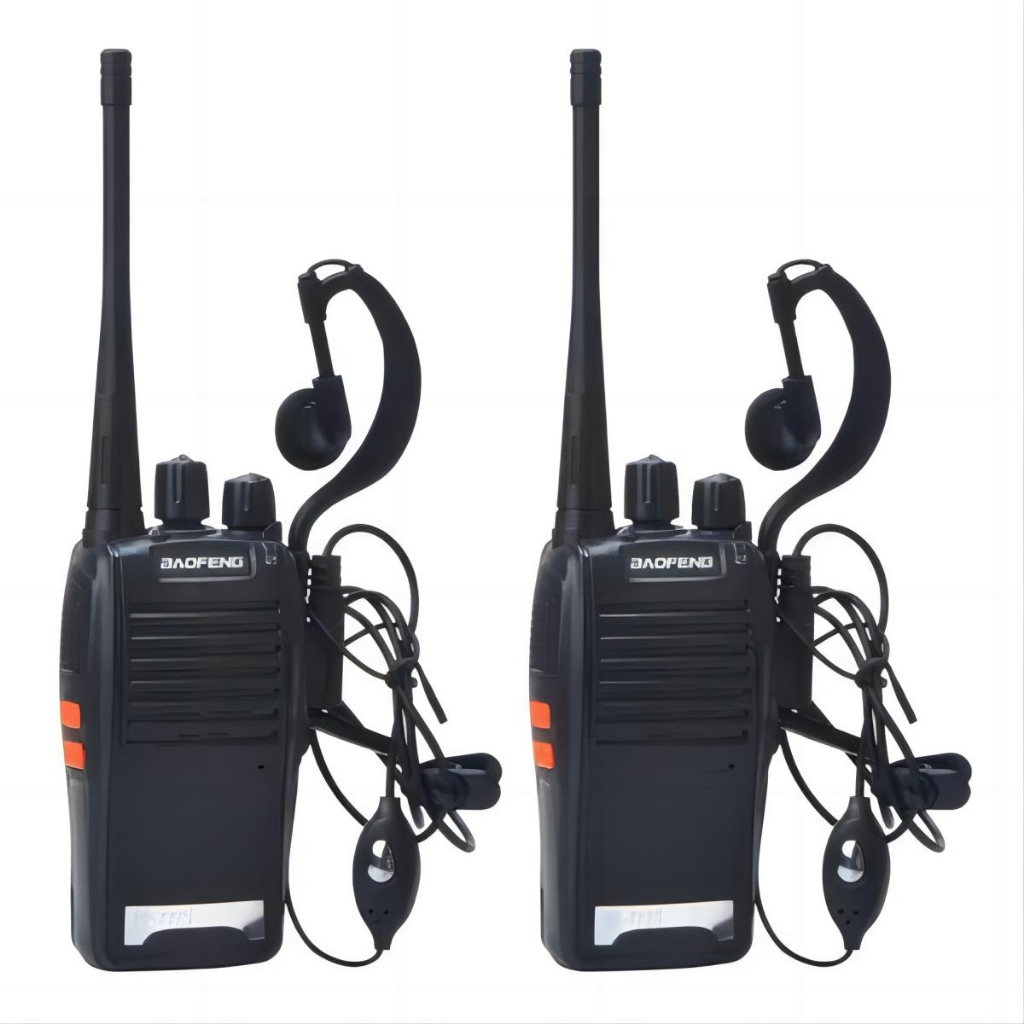 Kit 2 Rádio Walk Talk Comunicador Segurança 16 Canais 12km Profissional recarregável Baofeng 777s