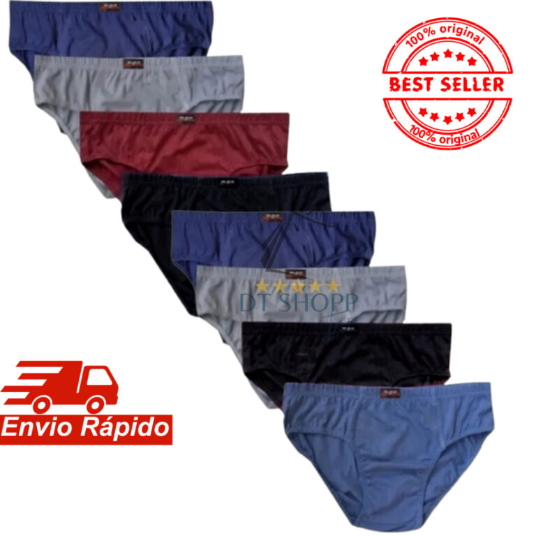 cueca kit até 10 peças 100% algodão Estilo conf