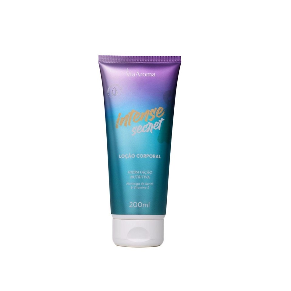 Loção Corporal Intense Secret + Via Aroma + Hidratante global para todos os tipos de pele
