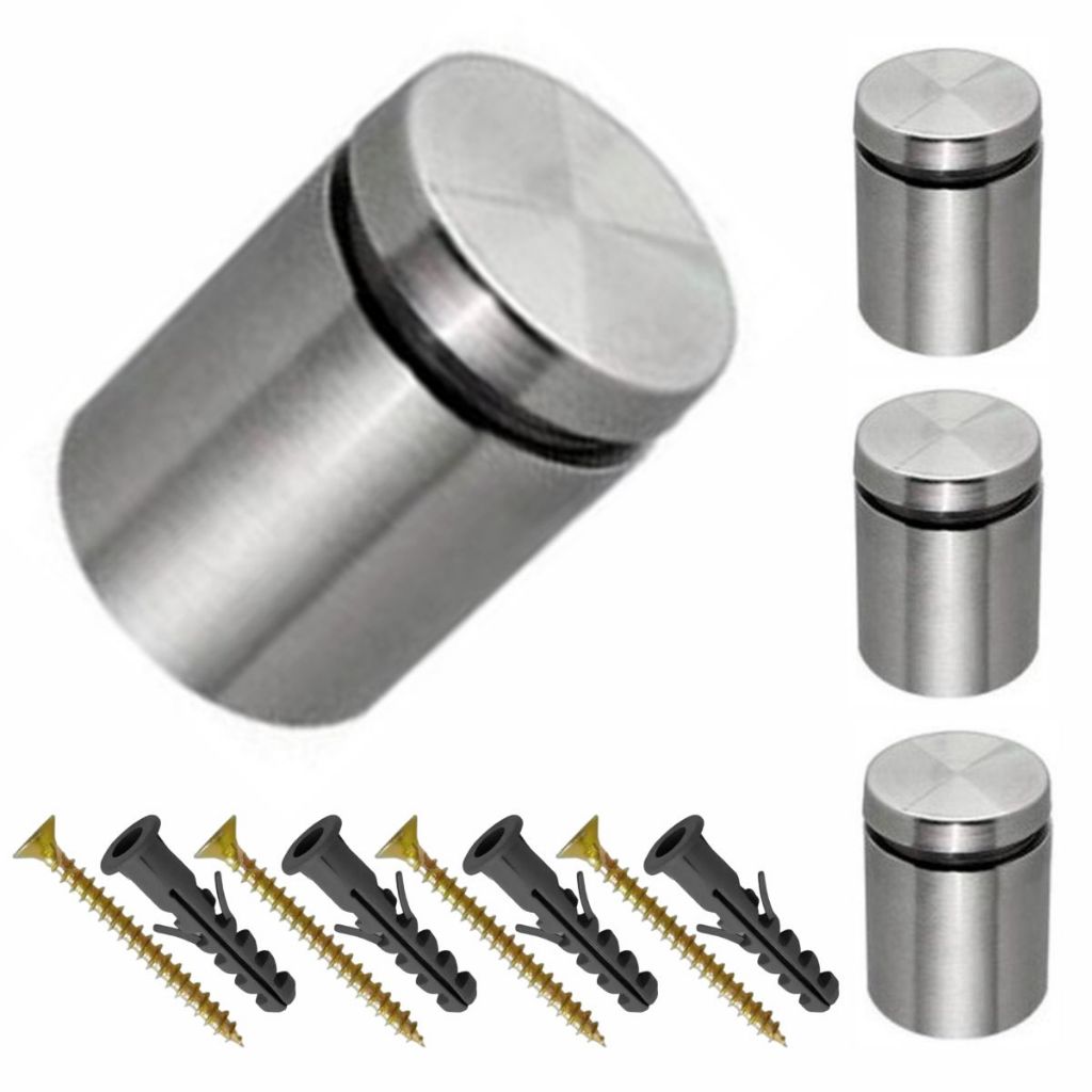 4 Prolongador Espaçador Suporte Para Vidro 2,5cm