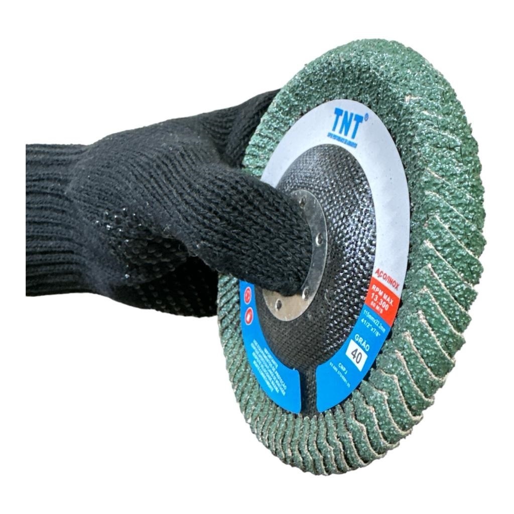 Flap Disc Curvo Gr40-60 4.1/2 115mmx22mm Para Cantos E Quinas