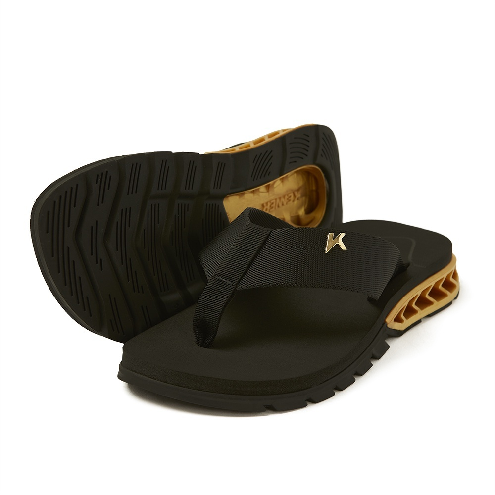 Sandália Chinelo Kenner Rakka Masculino DBU Preto e Dourado Original