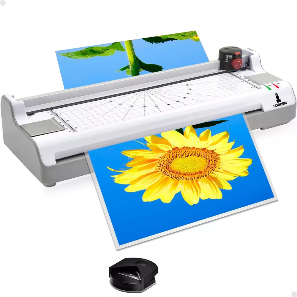 Plastificadora Laminadora Refiladora 5×1 A4 Documentos Cartões Lorben