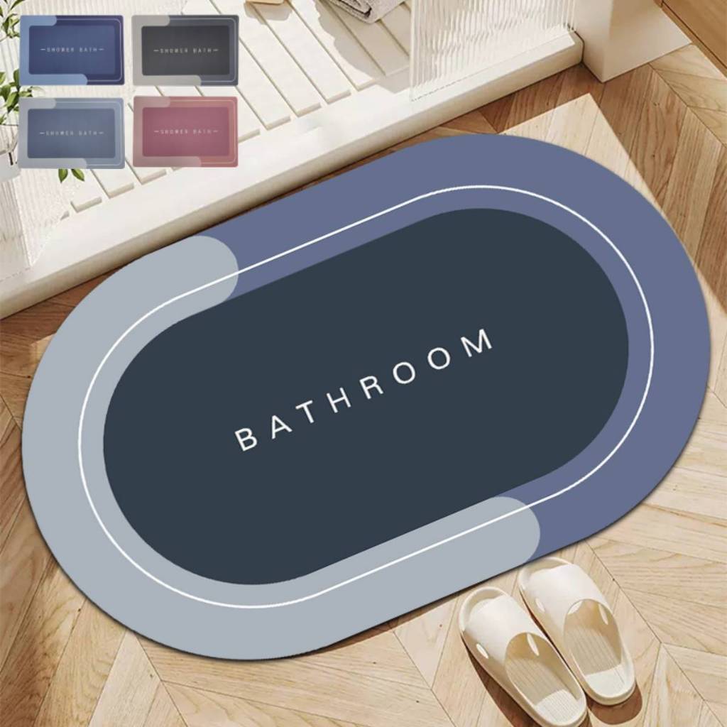 Tapete Antiderrapante para Banheiro – Super Absorvente e de Secagem Rápida para Chuveiro, Cozinha e