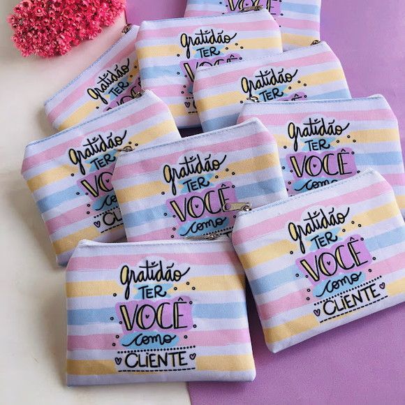 Kit 10 Porta Moedas  Personalizados Arte Frente e 