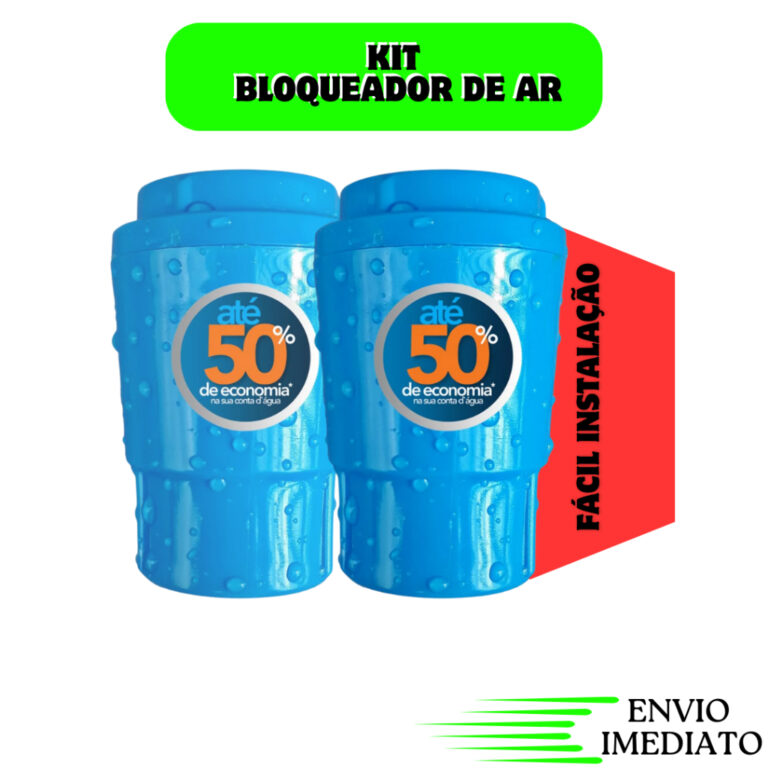 Kit 2 Bloqueador De Ar Hidrometro Redutor Conta Á