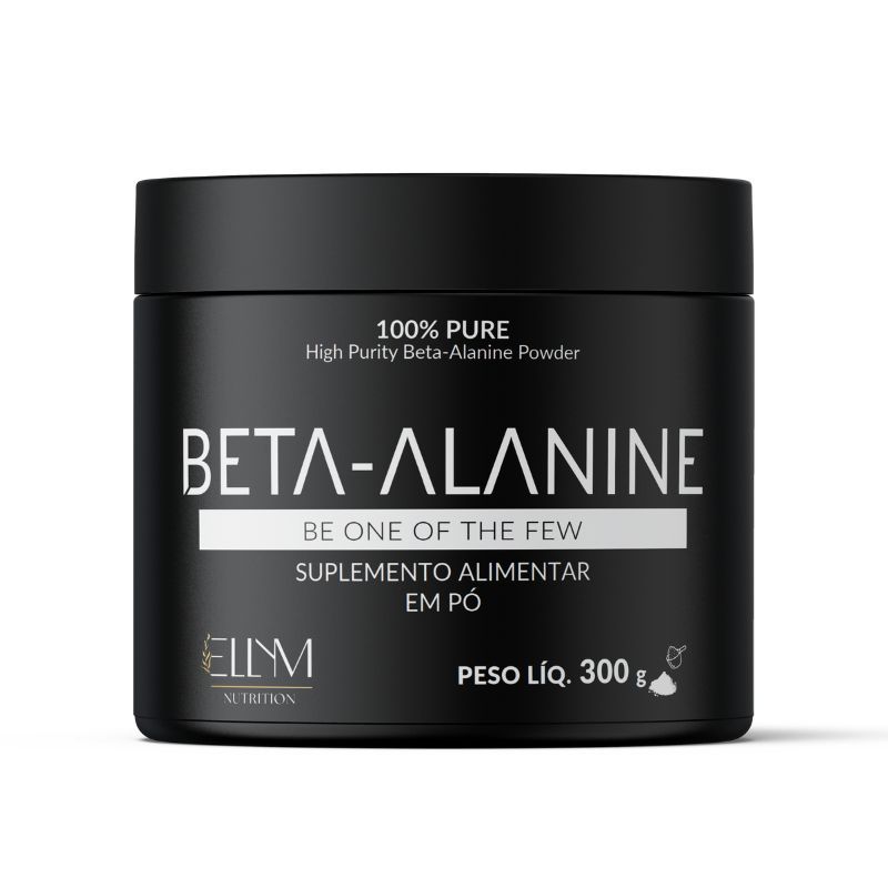 Beta Alanina 300g 100% Pura 2g por Dose Ellym Nutrition Treinos Intensos Recuperação Desempenho