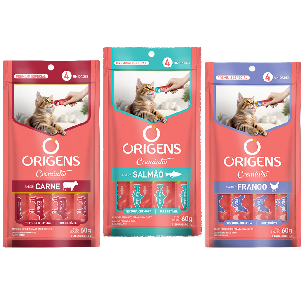 Petisco para Gatos Origens Creminho tipo truly Churu 60g