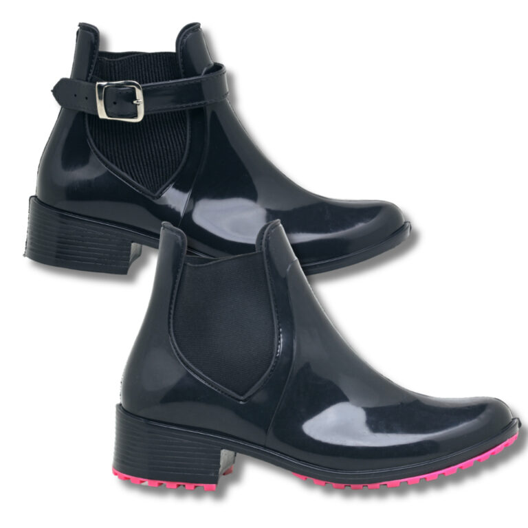 Kit Bota Galocha Feminina Impermeável Frio e Chuv