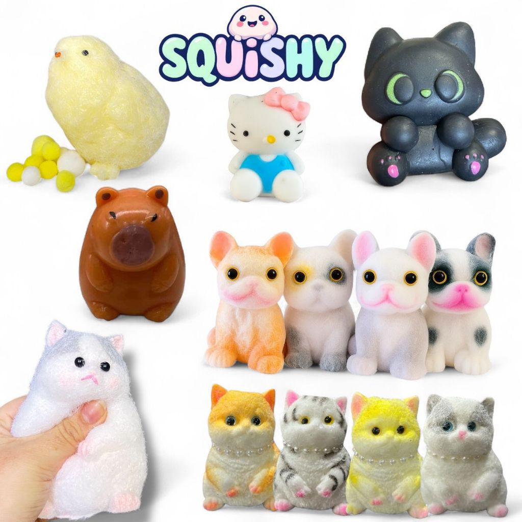 Brinquedos Taba Squishy De Aperto Gatinho Pintinho Cat Soft Squeeze para Alívio De Estresse